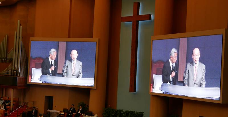 第三十屆訪韓聖會的第一堂信息，由汝矣島純福音教會創會牧師趙鏞基分享。