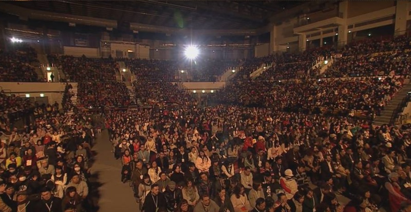 昨(7日)晚天國文化特會聚會有超過3千人到場。