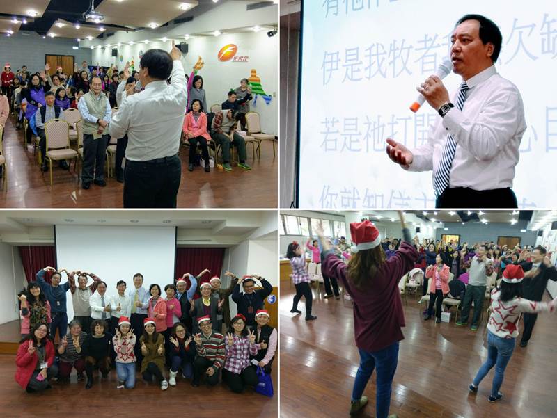 舉辦於中華電信的聖誕午會，邀請民歌歌手施孝榮擔任講員。